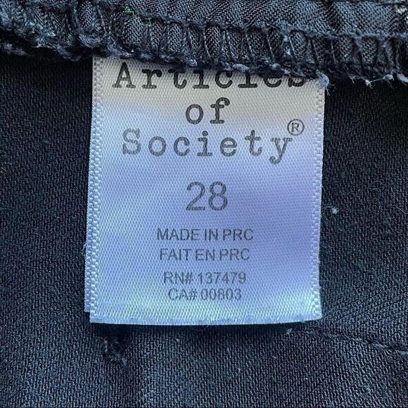 Articles of Society 9” Rise Black Skinny Jeans - Size: 28 - Picture 4 of 11